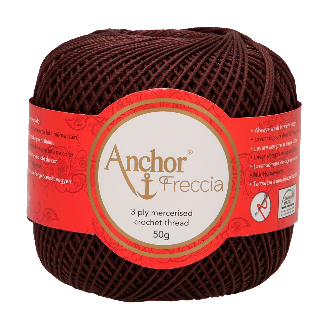 Anchor Freccia 100% Cotton Crochet Yarn - Thickness 12 50gr