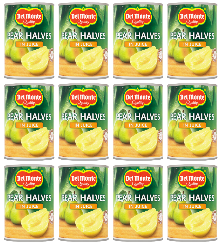12 x Del Monte Pears In Juice 415G
