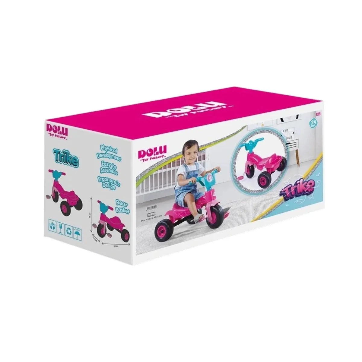Dolu My First Unicorn Trike – Pink