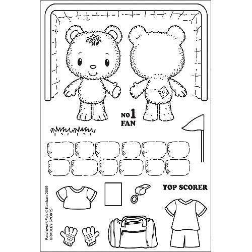Patchwork Pals Clear Acrylic Stamps-Bradley Sports