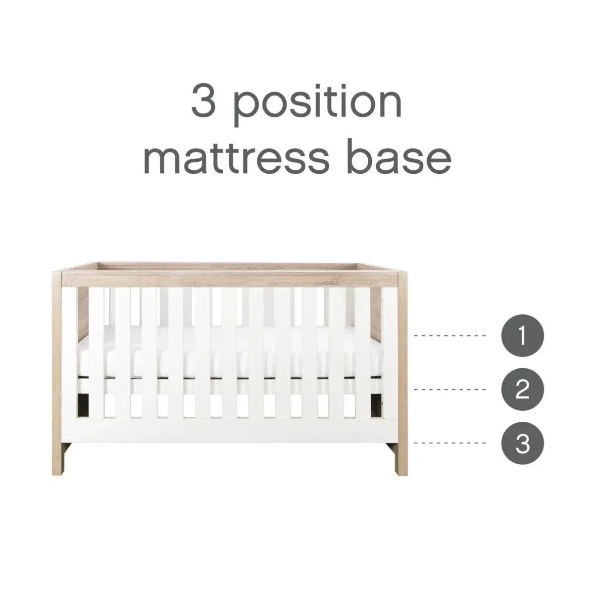Tutti Bambini Modena 2 pcs Room Set - White/Oak