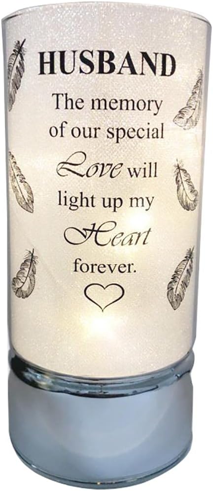 David Fischhoff Family Members   husband  Light Up Memorial Light Tube Sparkly Shimmering Indoor Decoration Husband
