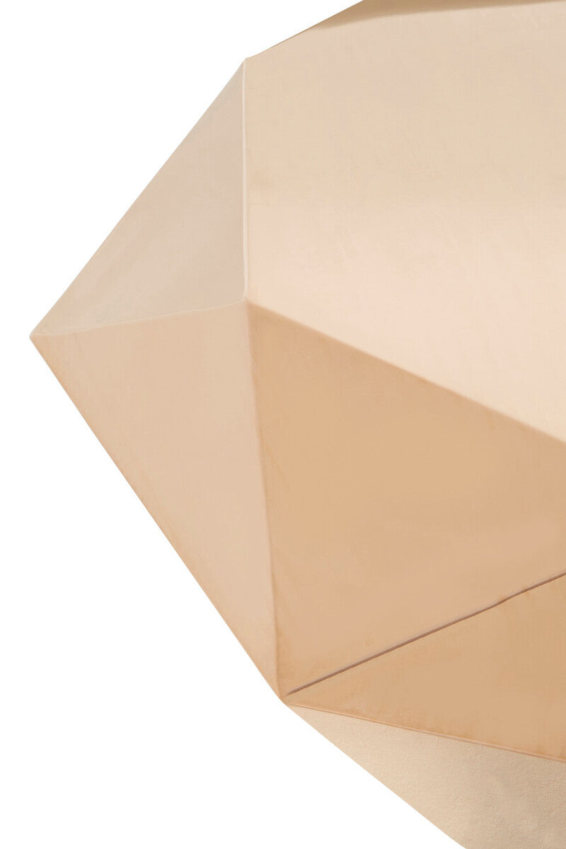 Allure Rose Gold Finish Diamond Cut Coffee Table