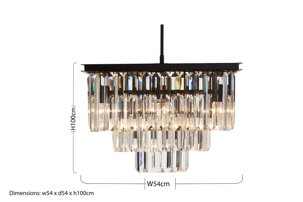 Multi Crystal Pendant Light | Kensington Townhouse