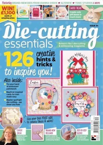 Die Cutting Essentials Magazine Issue 34 -with Basket of Blossoms Easter Die Set