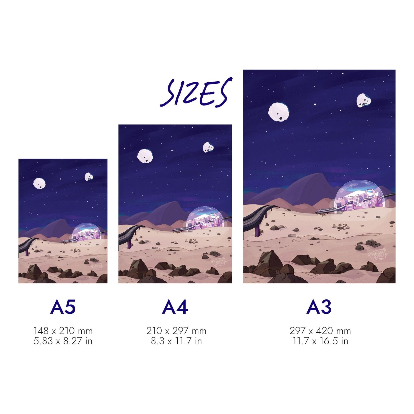 Bubble City on Mars Print