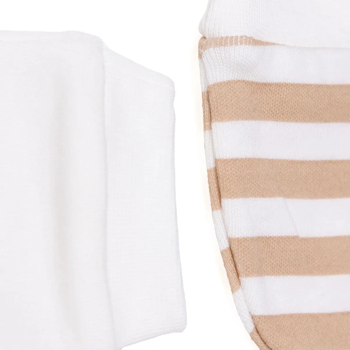 HelloBaby Boys Mitten Striped - Ecru Printed