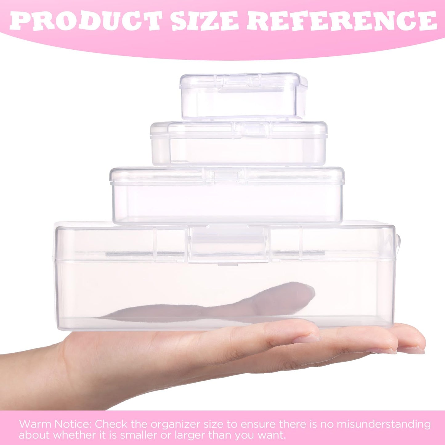 Funtopia Craft Organiser 59 Pack, 3-Tier Stackable Container Box with Lids