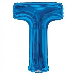 34"  Letter Balloon -  T - Blue