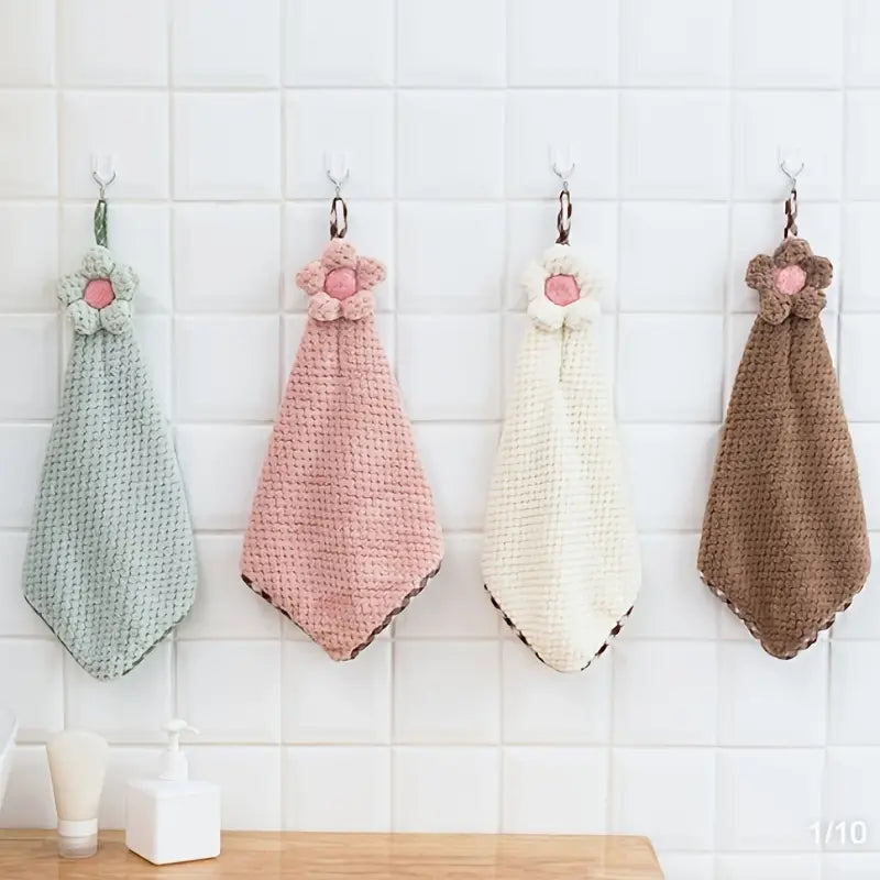 Hanging Microfiber Hand Towels for Kitchen and Bathroom