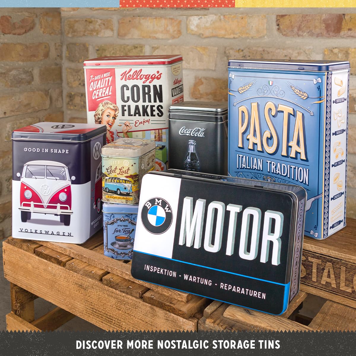 Nostalgic-Art Warning Exclusive VIP Storage Box Flat