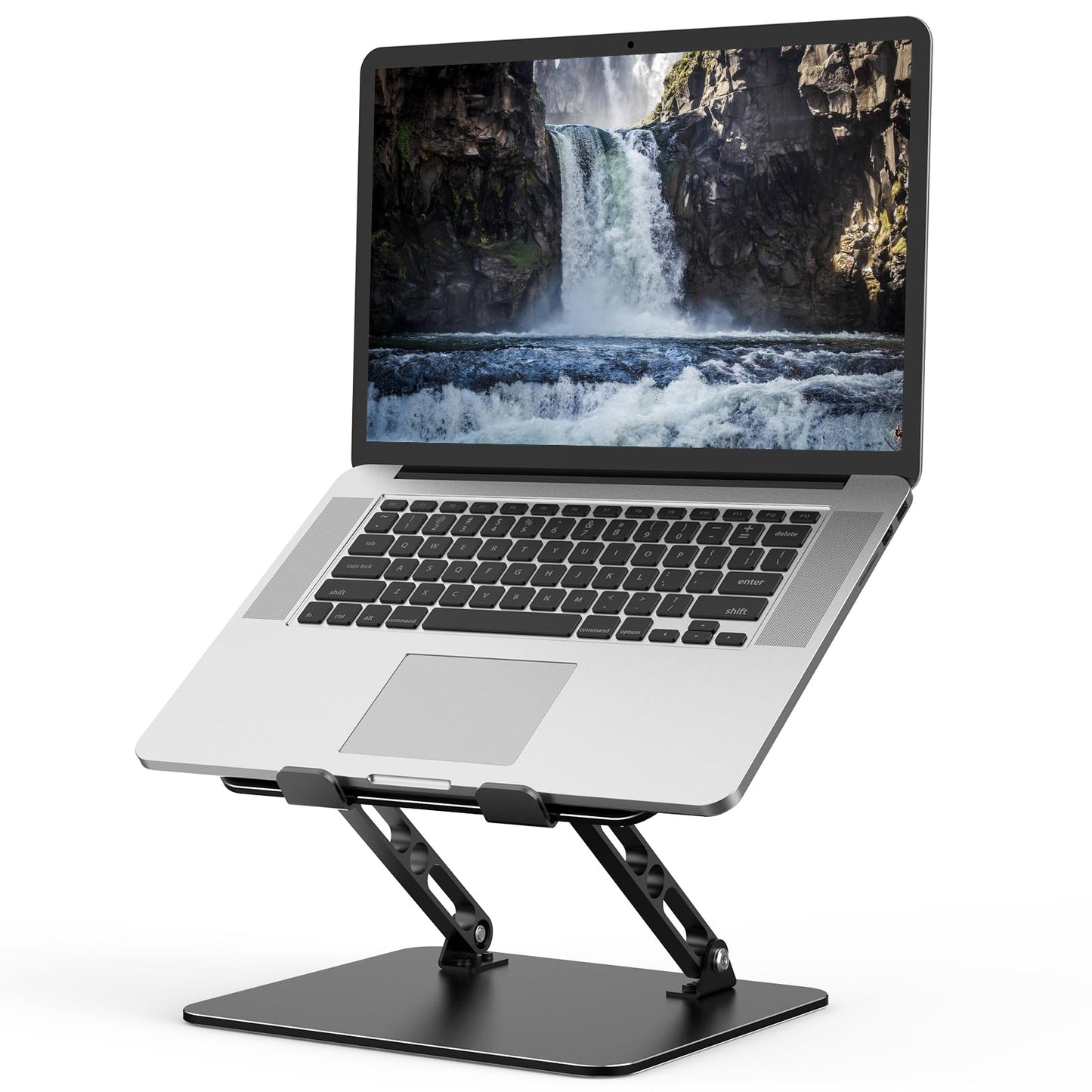 Nayka Adjustable Laptop Stand for Desk, Metal Foldable Laptop Riser