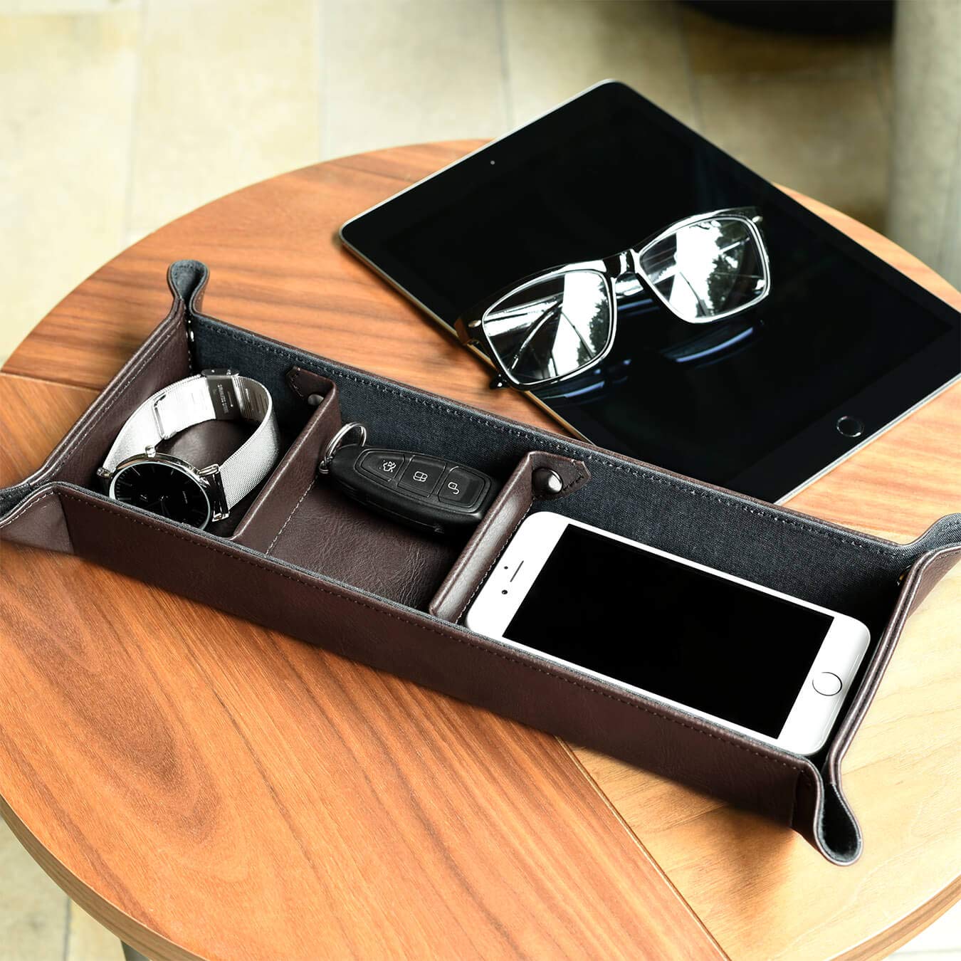 Stackers Brown Large Catchall