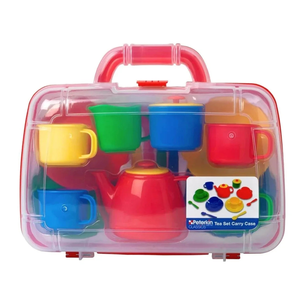 Peterkin Tea Set in Carry Case - Primary Colours