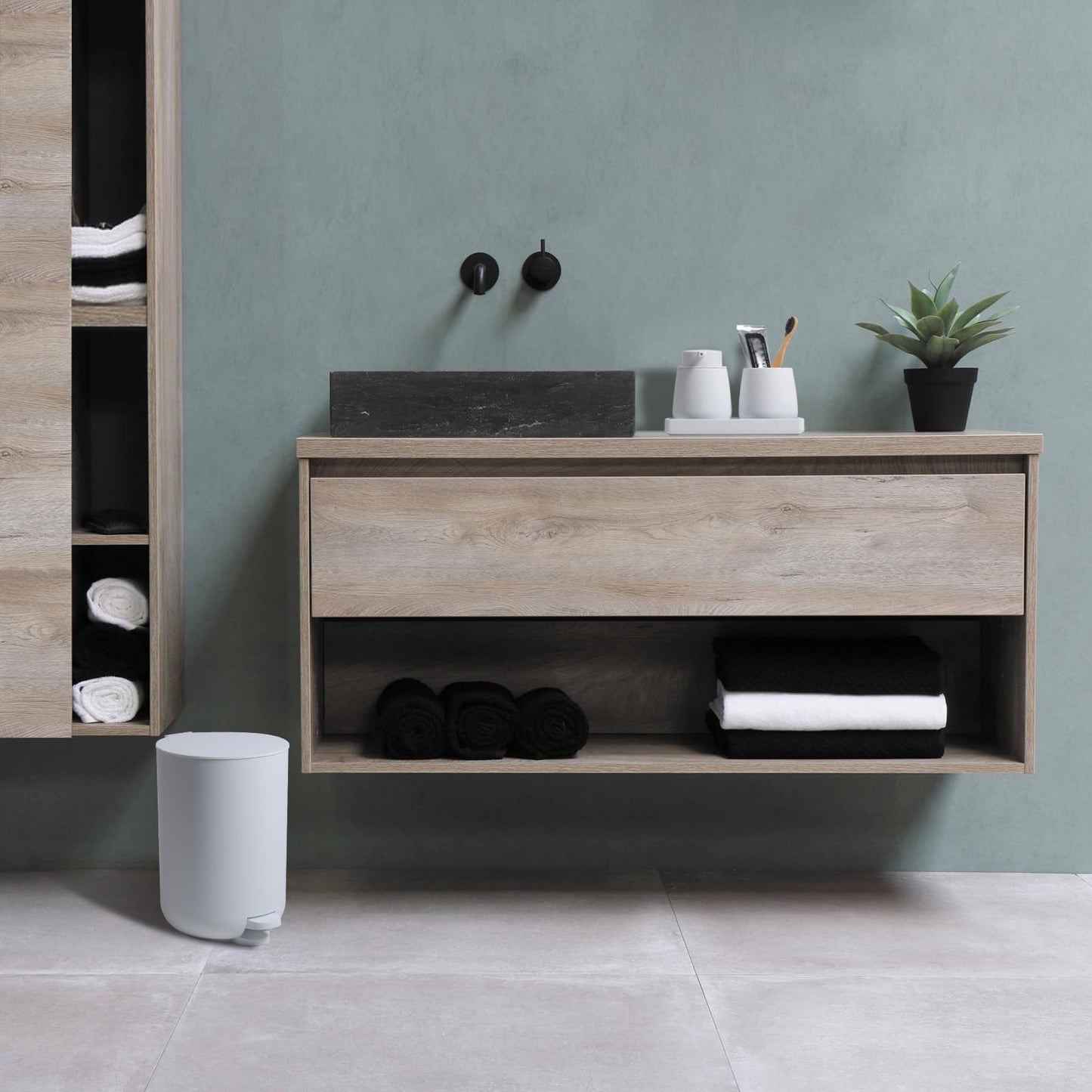 White Bathroom Accessories Sets Complete, Modern Bathroom Sets Organizer