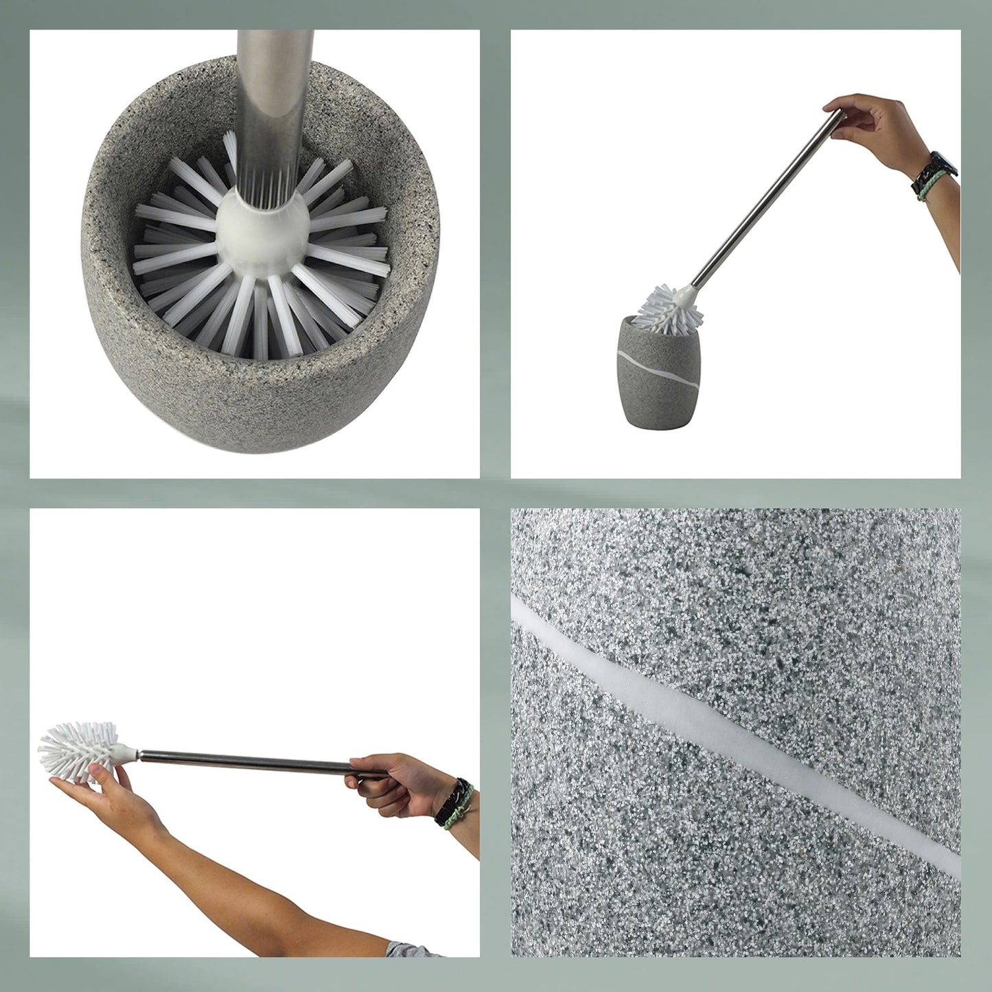 Kela "Talus Poly WC-Set, Plastic, Grey