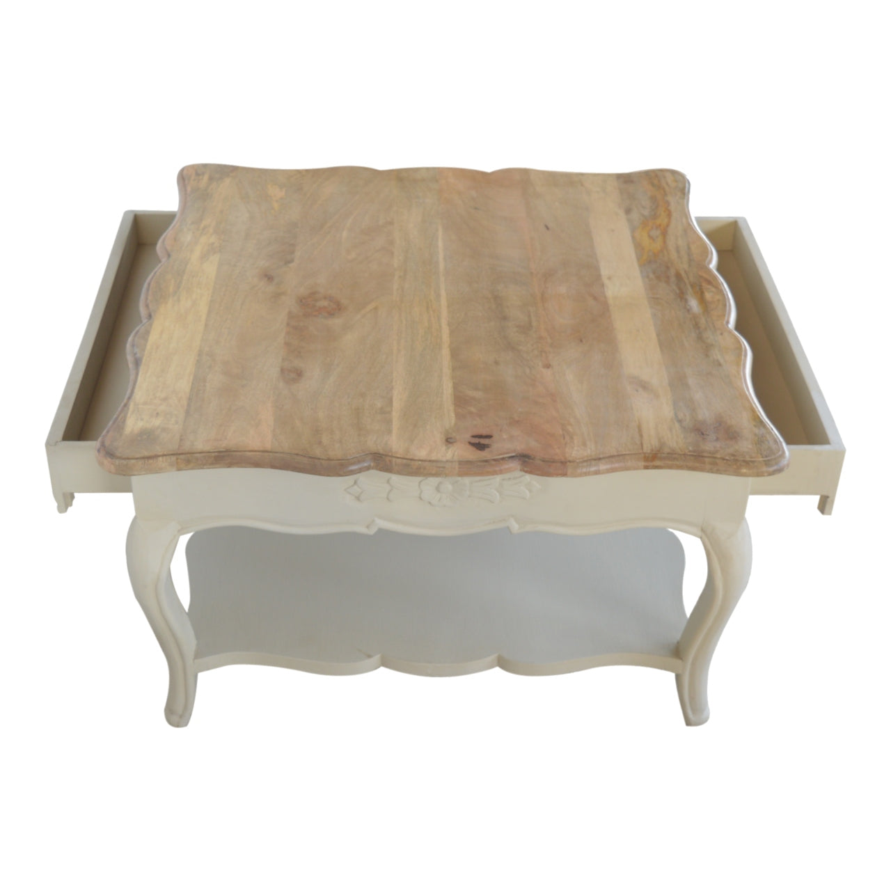 Amberly Carved Coffee Table | Hand-Carved