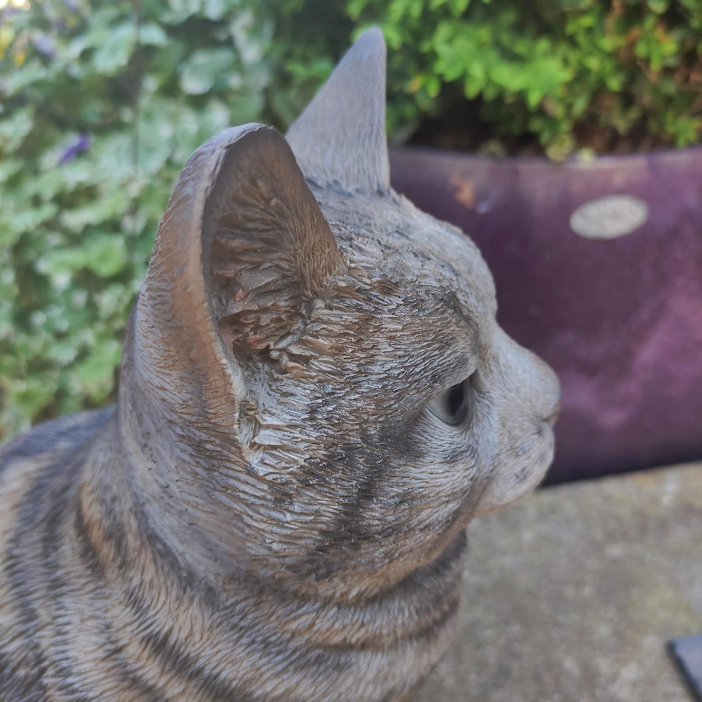 Lifelike Sitting Cat Tabby