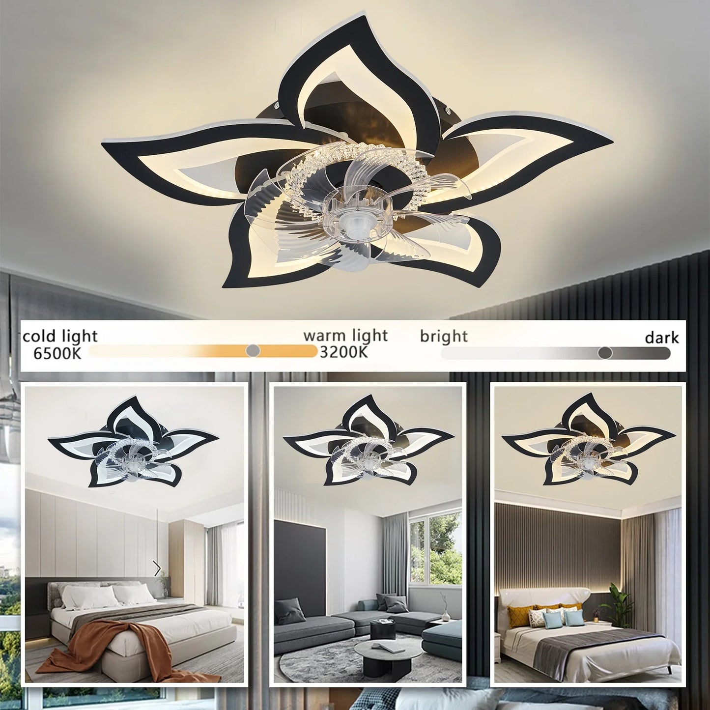 Modern Led Ceiling Fan Lamp