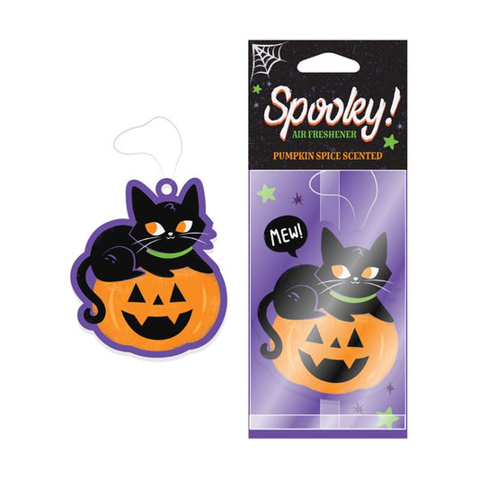 Pumpkin Spice Spooky Black Cat & Pumpkin Air Freshener