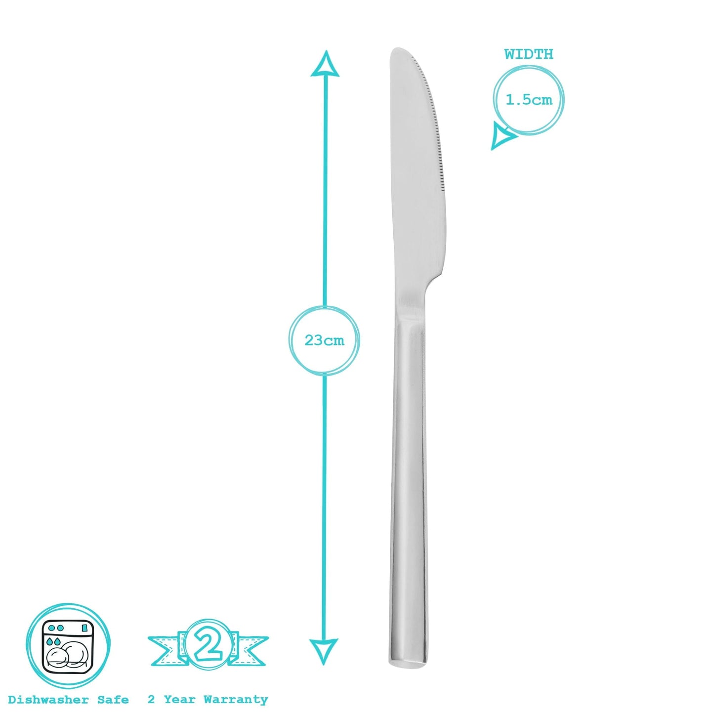 24pc 18/0 Stainless Steel Cutlery Set