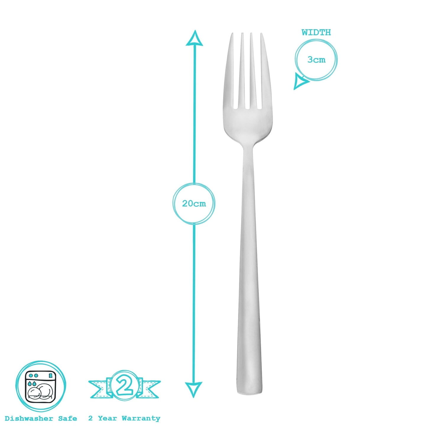 24pc 18/0 Stainless Steel Cutlery Set