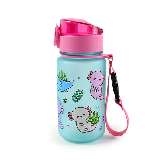 Adoramals Axolotl Pop Top 350ml Shatterproof Bottle