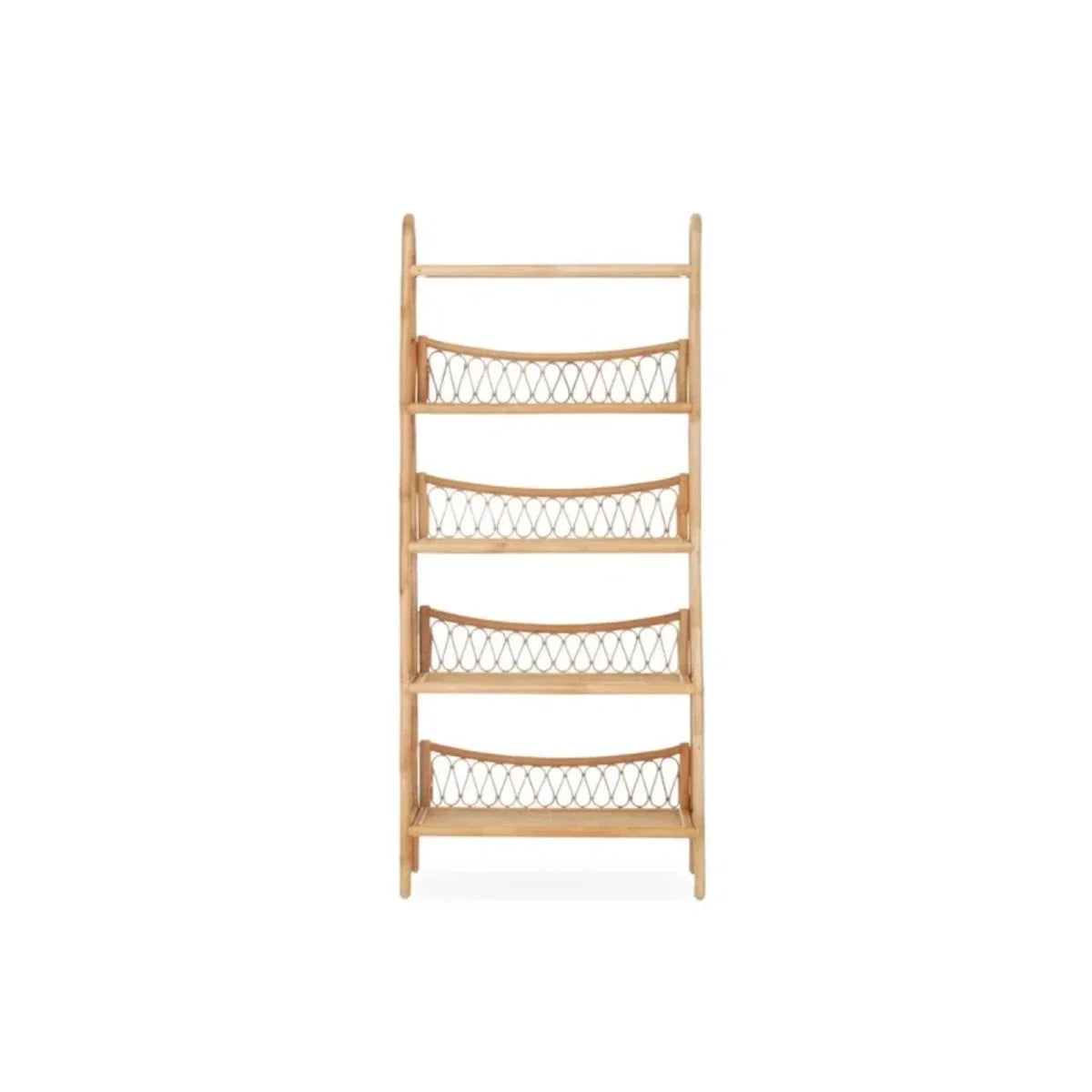 CuddleCo Aria 5 Tier Shelving Unit - Rattan
