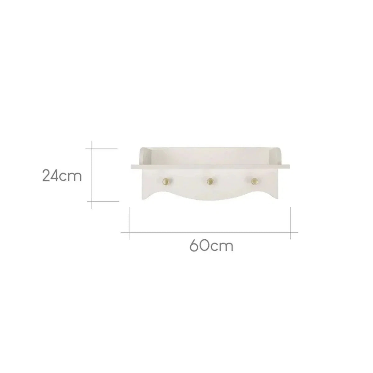CuddleCo Clara Nursery Shelf - Cashmere & Ash