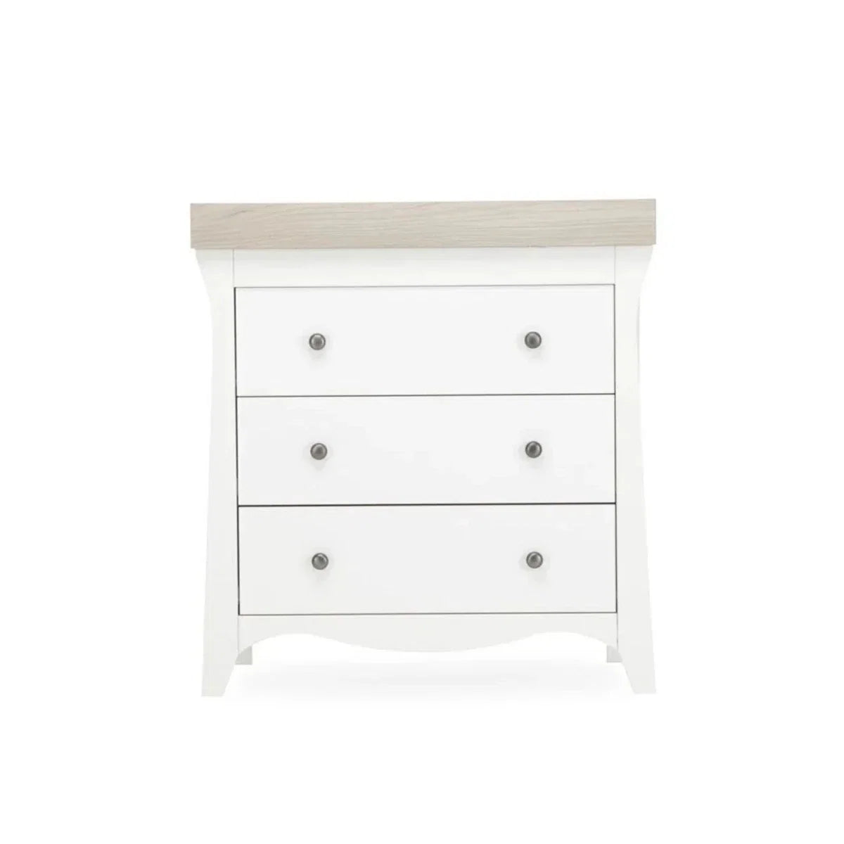 CuddleCo Clara 3 Drawer Dresser Changer - White & Ash