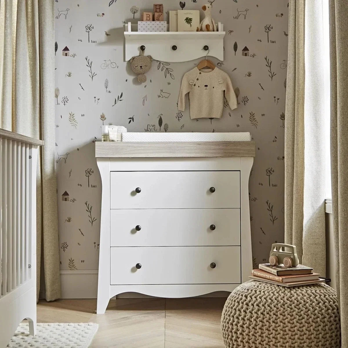 CuddleCo Clara Wall Shelf - White
