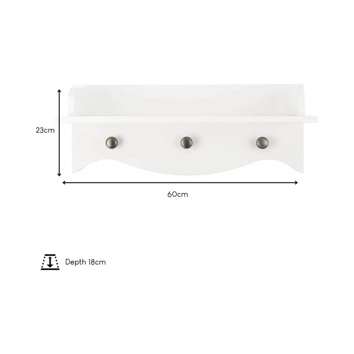 CuddleCo Clara Wall Shelf - White