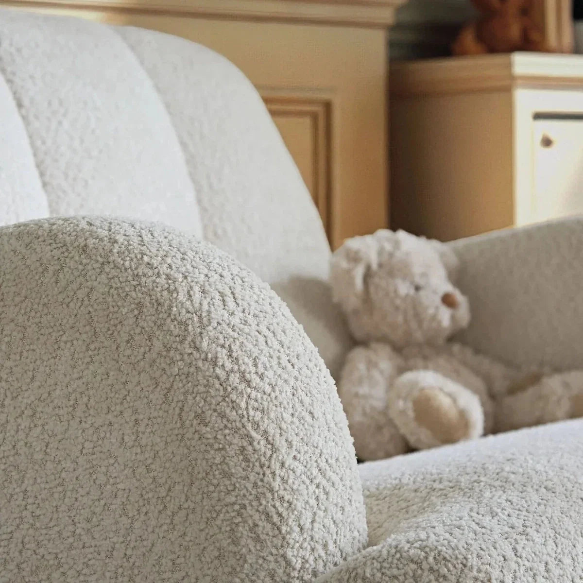 CuddleCo Etta Cuddle Nursing Chair & Foot Stool - Boucle Off-White
