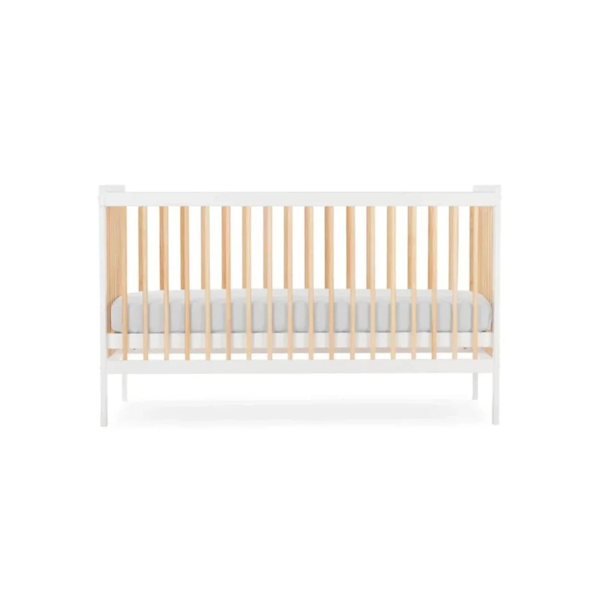 CuddleCo Nola Cot Bed - White/Natural
