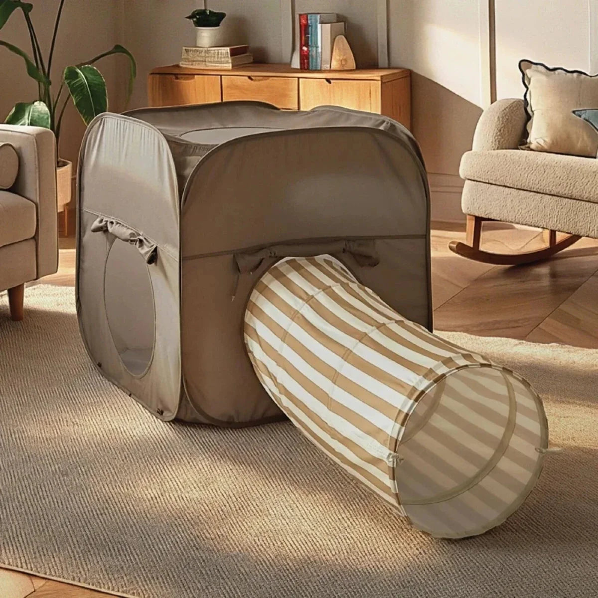 CuddleCo Pop-up Play 2 Piece Set - Cube & Tunnel
