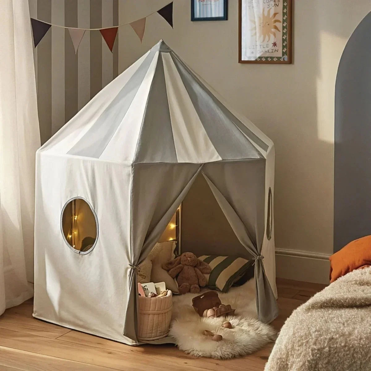 CuddleCo Pavilion Play Tent - Sea Salt