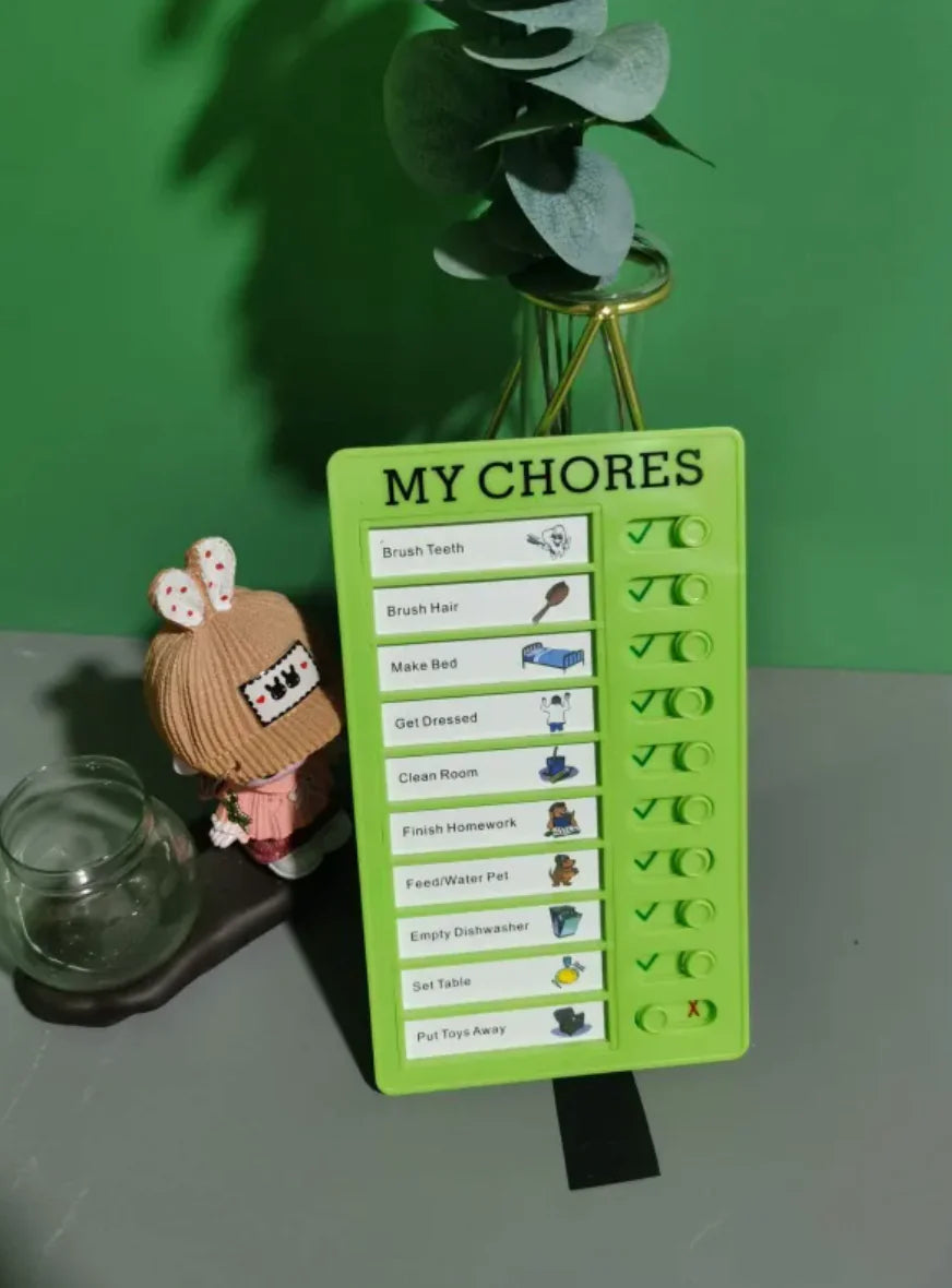 Kids Reusable Habit Tracker – Daily Routine Board