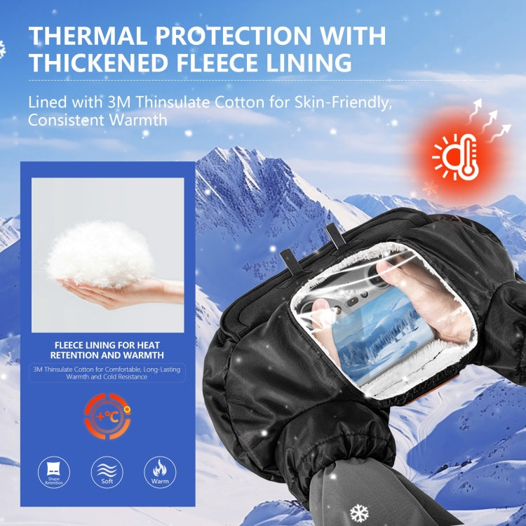 STARTRC Universal Drone Remote Control Winter Warm Gloves (Black)