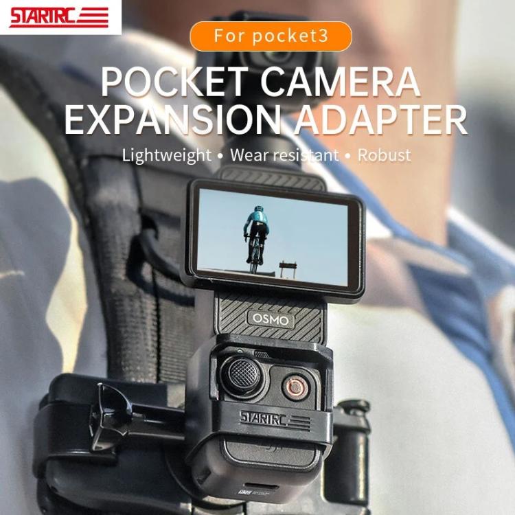 For DJI OSMO Pocket 3 STARTRC Expansion Bracket Fixed Plastic Frame (Black)