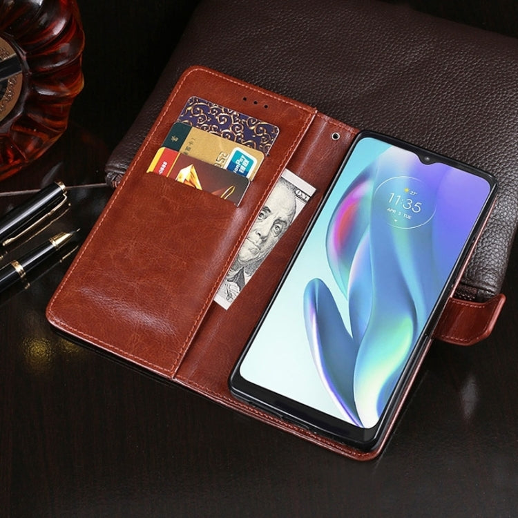 For Samsung Galaxy S23 FE 5G idewei Crazy Horse Texture Leather Phone Case(Brown)