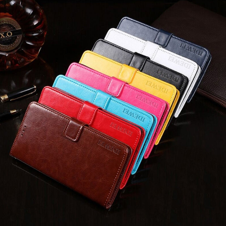 For Samsung Galaxy S23 FE 5G idewei Crazy Horse Texture Leather Phone Case(Brown)