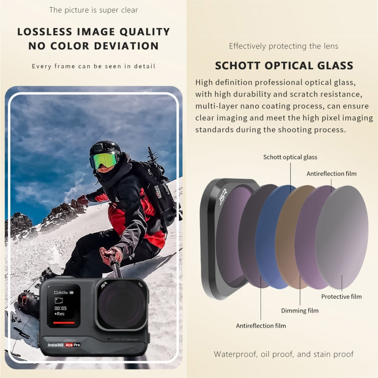 For Insta360 GO 3S JUNESTAR Camera Lens Filter, Filter:STAR