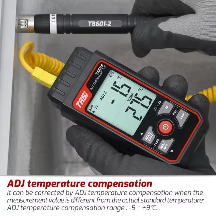 TRSI TA616A Industrial Handheld K-Type Thermocouple Thermometer, Single Channel, Basic Version