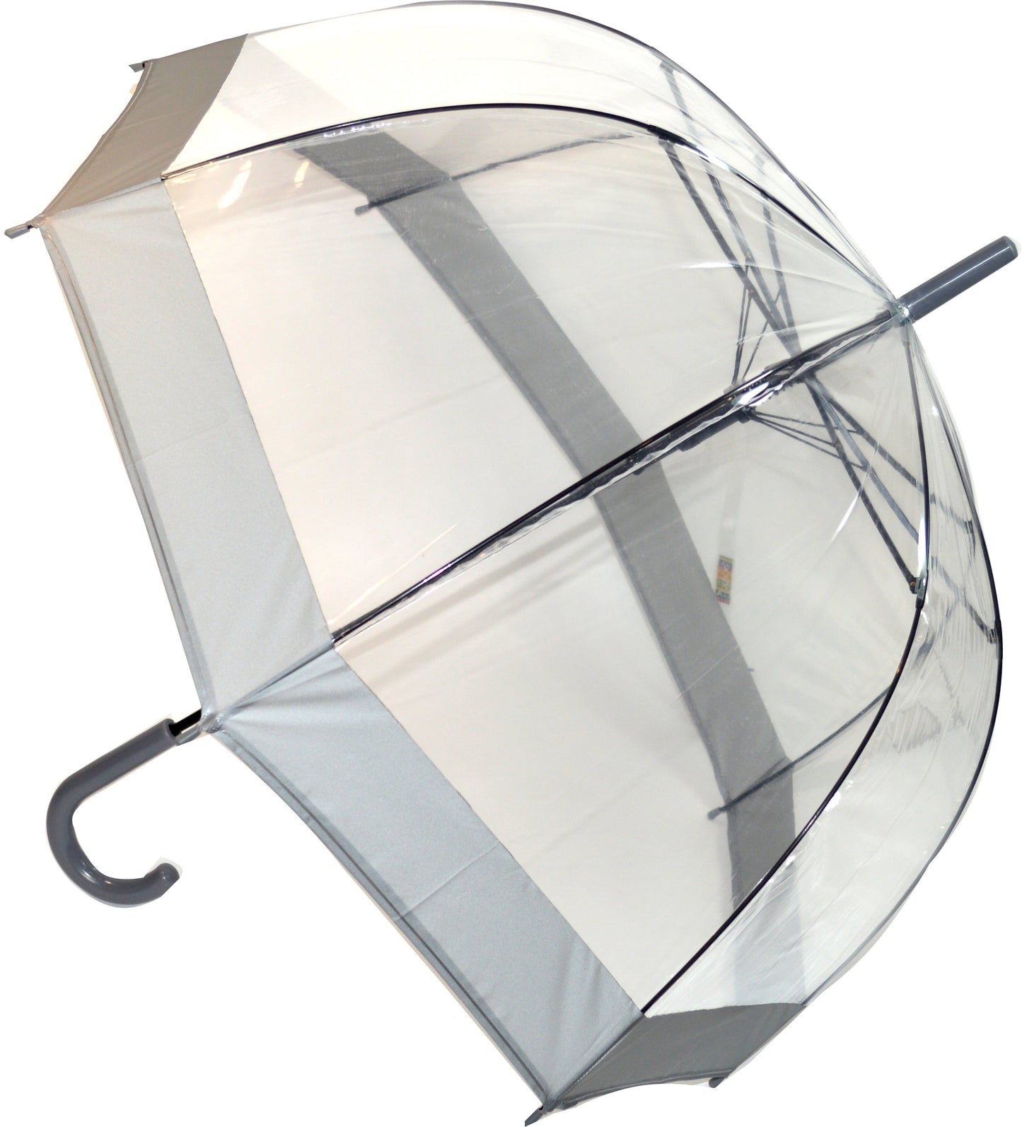 Everyday Auto Clear Dome Umbrella Grey  STICK