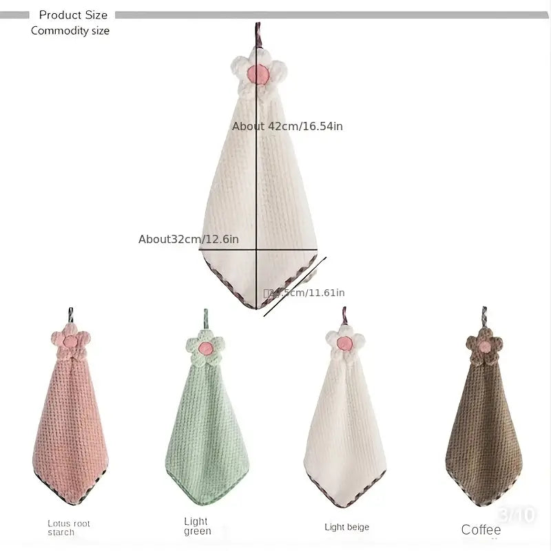 Hanging Microfiber Hand Towels for Kitchen and Bathroom