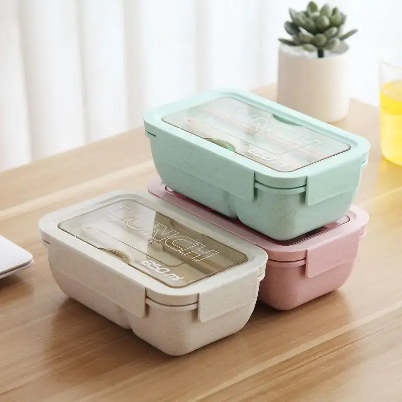 Eco-Friendly Wheat Straw Lunch Box – 850ml