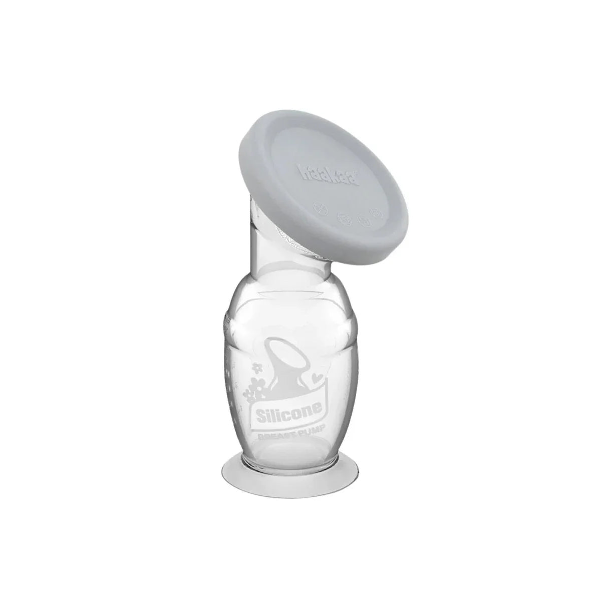 Haakaa Gen. 2 Silicone Breast Pump & Cap Set 100ml - Grey