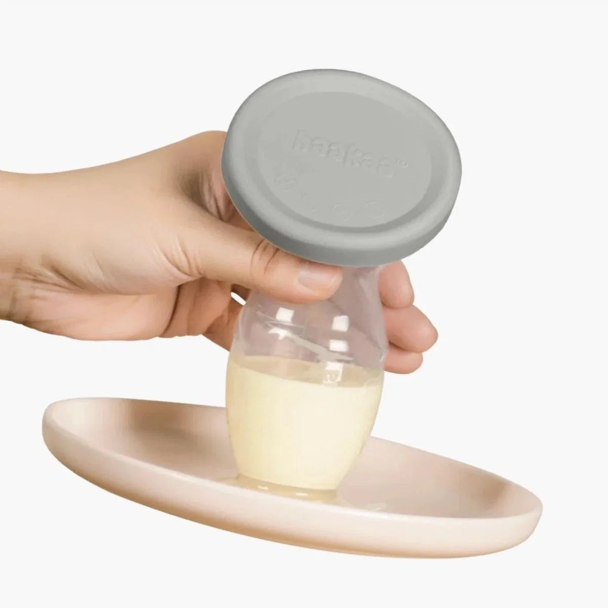 Haakaa Gen. 2 Silicone Breast Pump & Cap Set 100ml - Grey