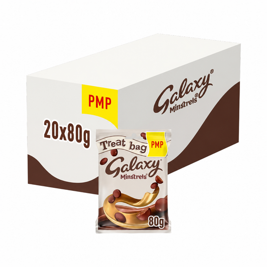Galaxy Minstrels Chocolate Treat Bag PMP 80g (Box of 20)