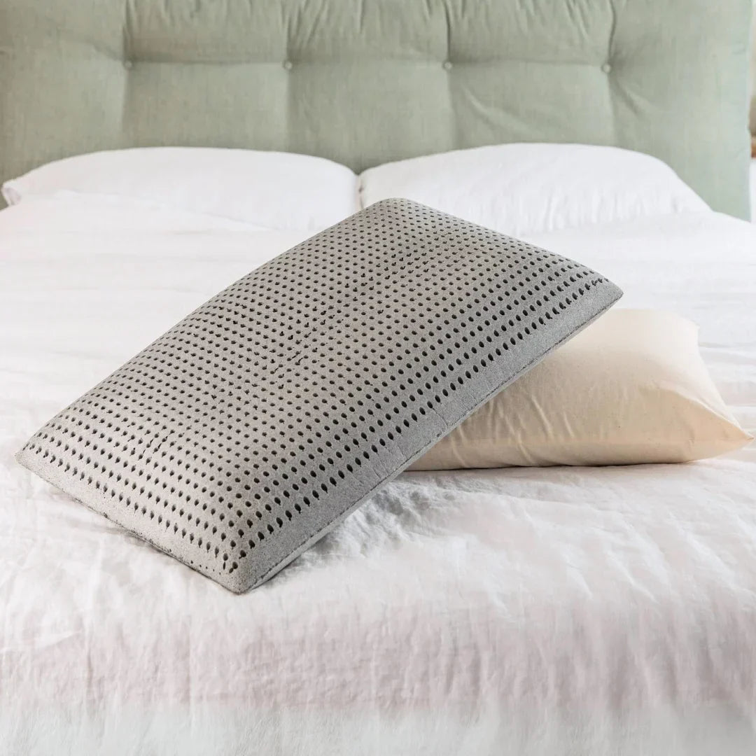 Natural Cooling Graphite Latex Pillow for Neck & Shoulder Support, OEKO-TEX Cotton
